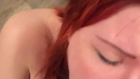She Couldn't stop sucking my dick  Close Up Sloppy Blowjob and Spit Drew Rogue