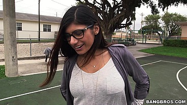 Mia Khalifa's First Monster Cock Threesome