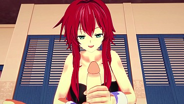 rias gremory sexy rabbit costume pov - DXD - part 1