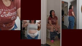 Peeing B4 Leaving Braless Then Putting My Bra On