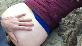 raw amateur sex on the beach at sunset - erin electra