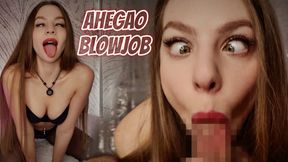 Ahegao Blowjob Dirty Finish 4K