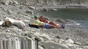 Тrevel - bloger vstretil nudistku. Пublichni minet na plyazhe v Бolgarii. RoleplaysCouples