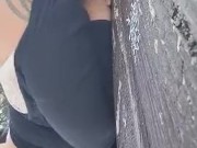 Causeway outdoor public fuck dogging hotwife hardcore spanking painal anal rough, slut screams.