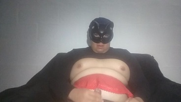 Fatty Shemale has a small penis