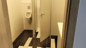 Public toilet jerking off