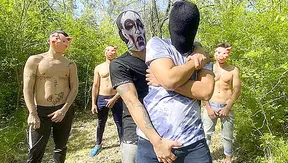 Twink Fiesta ~ Outdoor Gang-Bang with Sexy Latino Boys