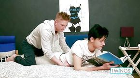Brunette Hunk starts off by getting his studies interrupted by dirty blonde