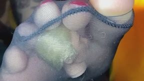 Rolling your tiny head around in my nylons