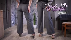 Secretary Modeling Legs And Ass In Tight Trousers