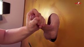 This Young Thick Cock Just Exploded with a Insane Triple Full-body Orgasm at the Gloryhole