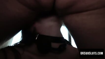 Lady Bug's petite brunette anal breeding debut
