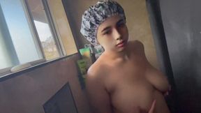 GF gets wet and wild in steamy shower scene