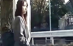 teen intense fucked by geek on bus