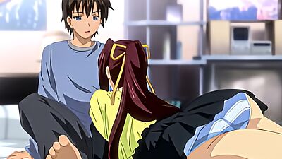 Hentai - Step Sister Wakes Me Up With a Blowjob [Subtitled]