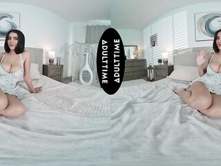 UP CLOSE VR - Roxie Sinner Large Bazookas Cleavage Date Talk Leads To Intensive POV Hardcore Session