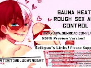 My Hero Academia SAUNA HEAT - ROUGH SEX w/ TODOROKI!! (fem pronouns ver.) art:bludwingart