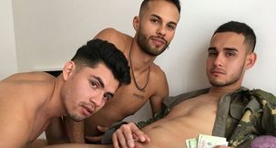 Young Straight Amateur Latinos Sex With Military Soldier