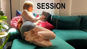 Cuck Ignore Session - Enjoy staring at Goddess Moxie’s beautiful feet as she reads and ignores you