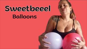 I'm bursting with pleasure: I ride and enjoy my balloons