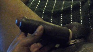 BLACK THROBBING PENIS & TIED UP SWOLLEN BALLS!...