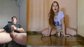 I Show My Friend How I'm Going to Ride Him When He Visits Me