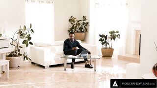 MODERN-DAY SINS - Horny Wife Teases Husband With Bestie