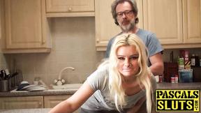 ”Blonde hoe Jakki Louise gets stuffed with a big massive shaft”