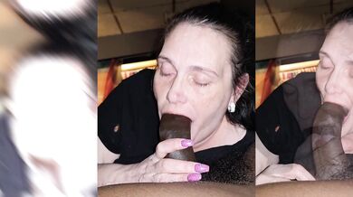 I got a professional gumjob from my stepmom with her pink fake nails