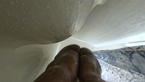 Unfortunate Teenie Makes Mistake of Hitching Ride into Shower with Gassy Giantess POV 4k