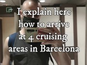Xisco go to cruising in Barcelona for finally jerk off in the park but with a guy watching him close