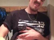 jerking off in the shed