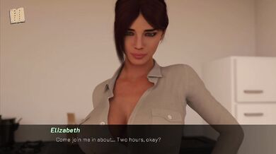 Brunette screams on vintage 3D gaming stall with big cock