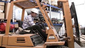 Hot German babe gets drilled hard on construction site
