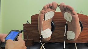 Electro tickling bell game with Miss Moon (feet camera - 4K)