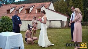 Cheating Bride got fucked by her lover right on a wedding