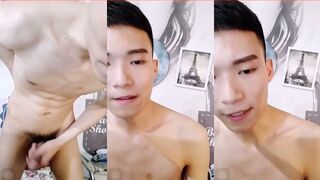 Watch this hot amateur guy give a sloppy handjob and blow his load in this homemade video