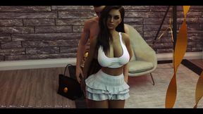 Being a Dik - Busty Teacher MILF Lets Me Suck Her Tits While She Gives Me a Handjob