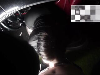 I Screwed a Whore Hard in a Car and Filled Her Large Booty with Cum