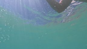 Underwater Pussy Play with a Plug