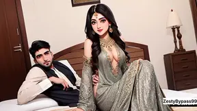 Desi housewife's savage anal&#x1F44C; gangbang