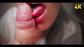 Cute Asain girl gives a morning blowjob and enjoys it 4K