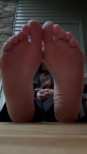 ASMR rain sounds and soles view
