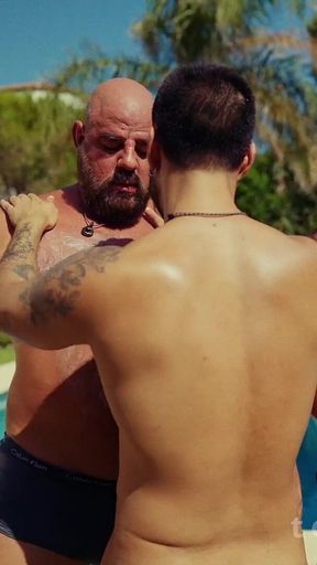 Putting Sun Cream on Two Big Handsome Bears Massage Asmr