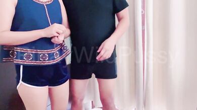 Wild Filipina Gets Fuck and Creampied By Her Boss While His Wife Is Not Around