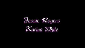 jessie rogers and karina white hot lesbian pussy licking