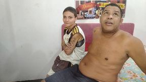 fodendo a bocetinha rosa da sapatao.