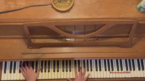 hand fetish? this ones for you! brattybae in "Piano Practice". French tips, short nails latina practices scales, does warmup routine before getting into what she's learned so far of Moonlight Sonata's 1st movement. out of tune old piano