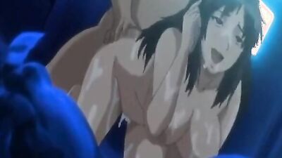 Watch this Japanese cartoon teen get gangbanged & drenched in cum