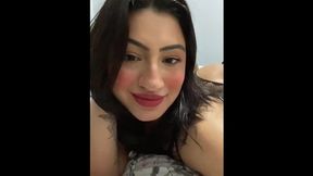 Sexy Latina Slut Showing Off Her Juicy Little Feet